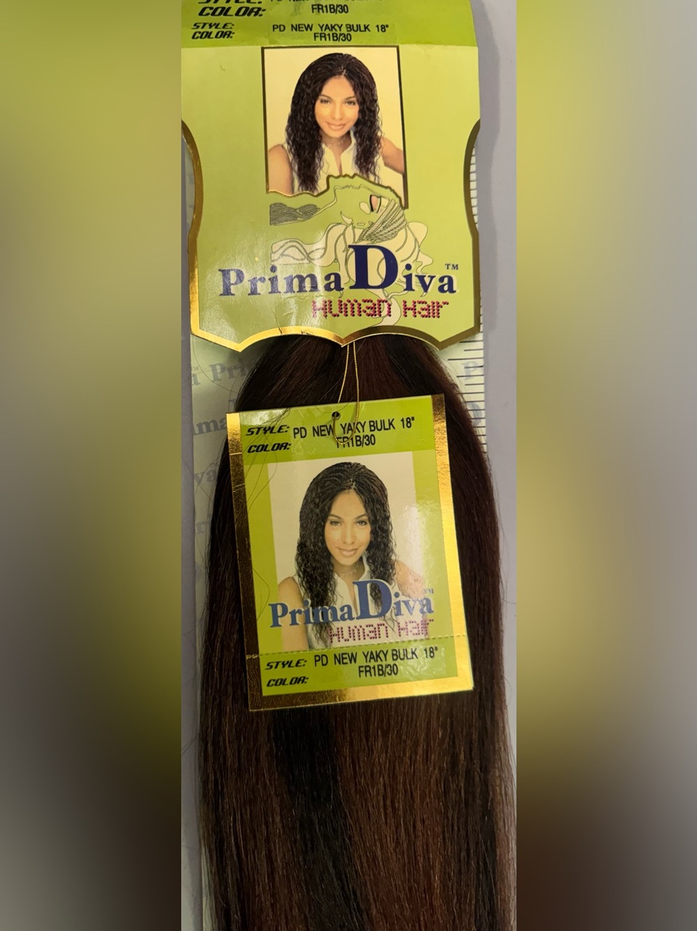 Prima diva. 100% human hair. Yaki Bulk.